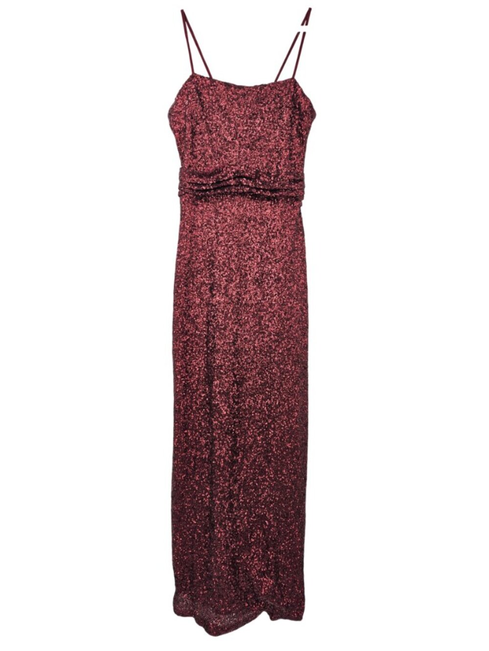 Sorella Vita Sequin Gown Maxi Dress Red Womens Size 24 Bridesmaid Party Cocktail